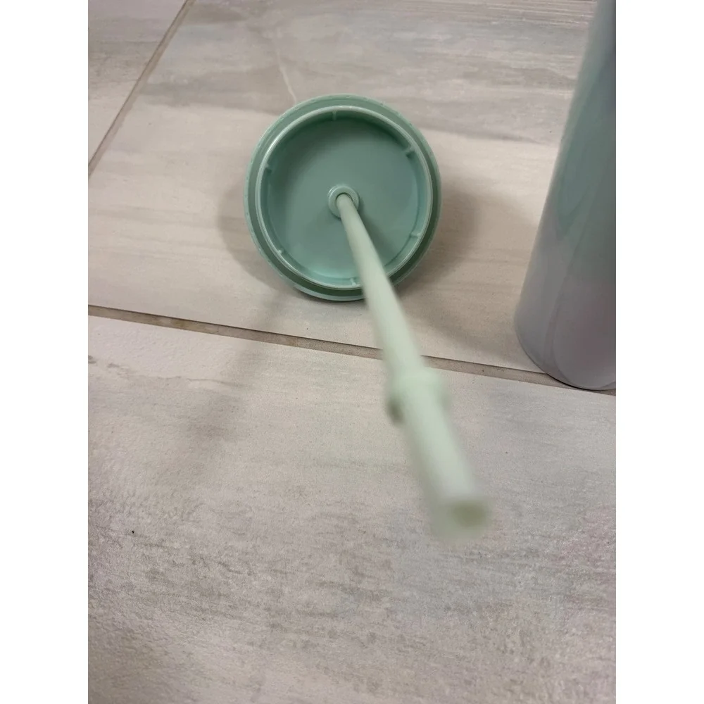 Starbucks 24oz Cold Cup Tumbler Iridescent Holographic Mint Green White 2020